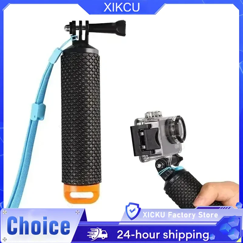Floating Hand Grip Underwater Stick Monopod Pole for GoPro Hero 13 12 11 10 9 SJCAM SJ4000 Insta360 AKASO DJI Osmo Action Camera