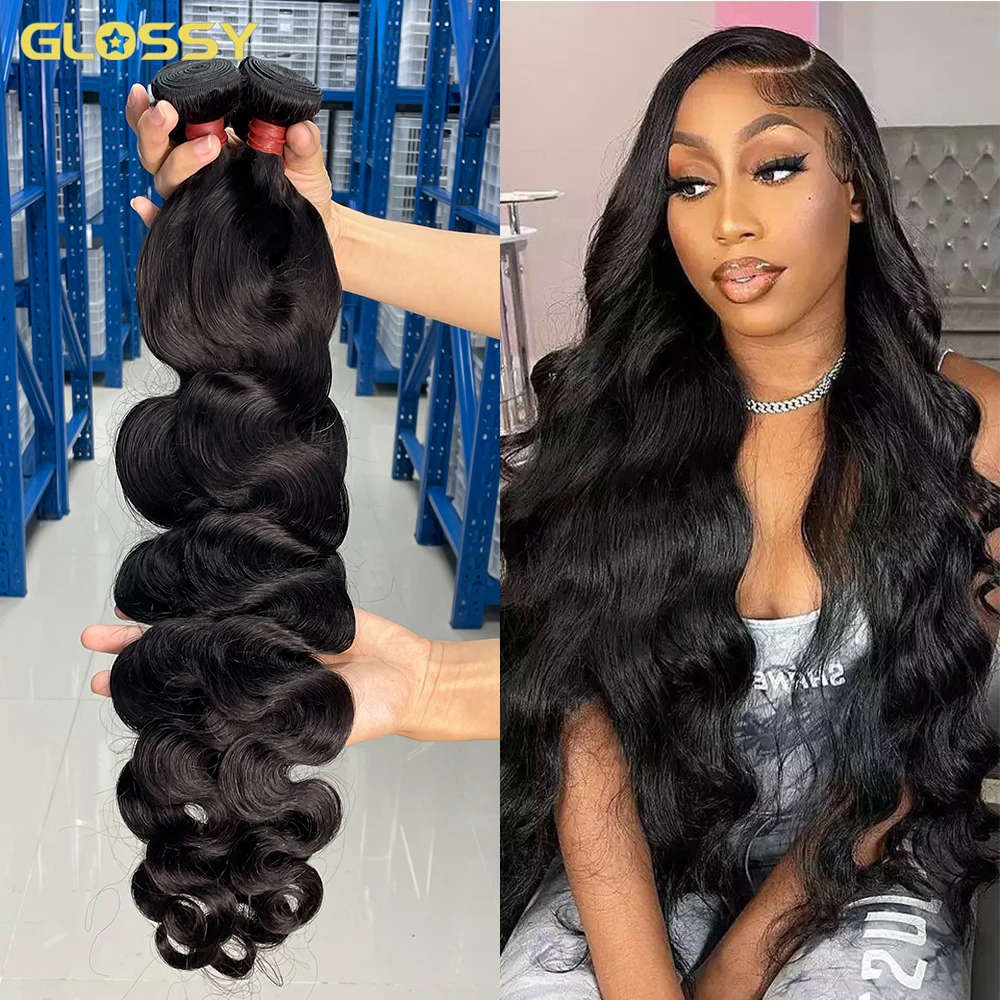 Body Wave Bundels Raw Indian Hair Bundels Virgin Weave Bundels Water Wave Real Human Hair Extensions 30 32 Inch 3 Bundels Deal