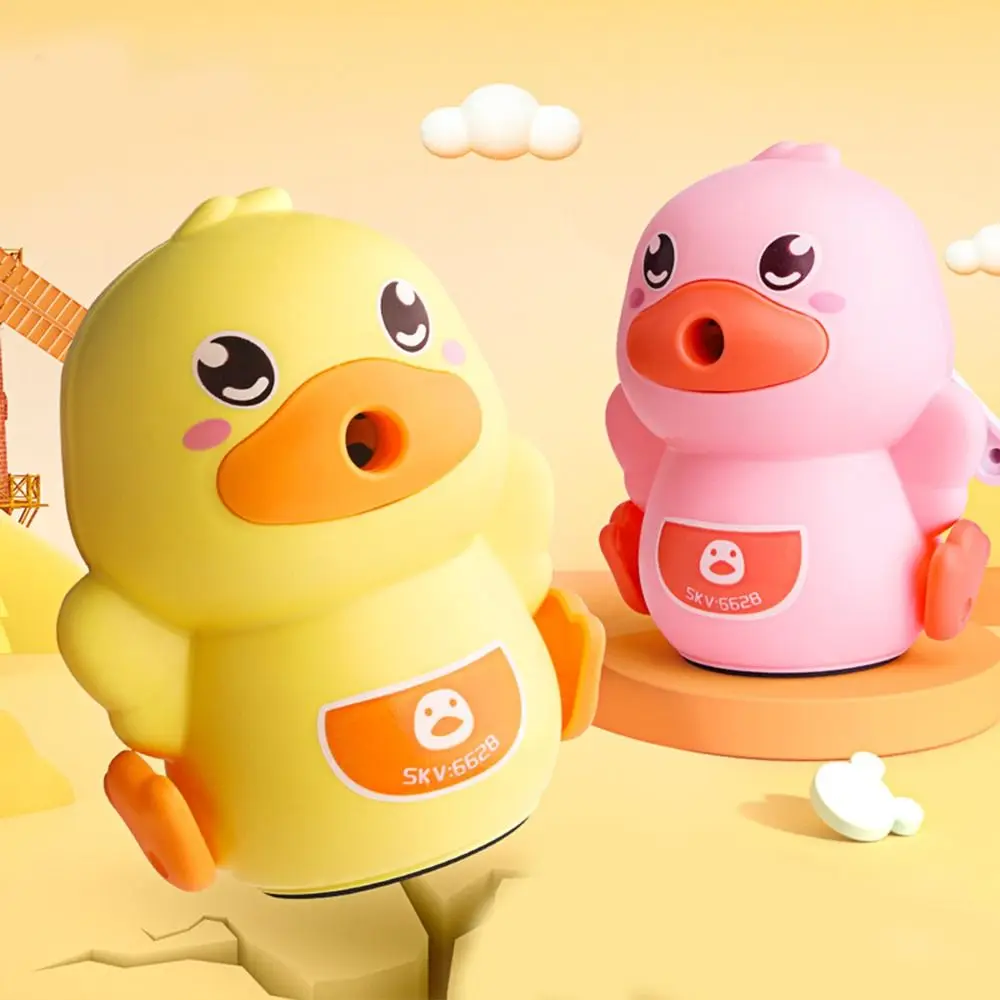 

Pencil Cutting Tools Hand Crank Pencil Sharpener Sketching Pencil Cutter Duck Pencil Sharpener Writing Plastic