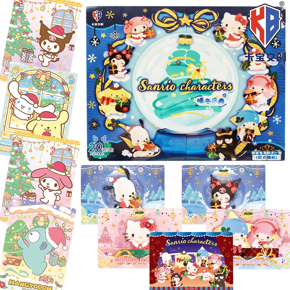 

Original KABAO Sanrio Collection Cards Highly Beloved Characters Anime Christmas Tree Cute Dress Up Cards Unique Holiday Gifts