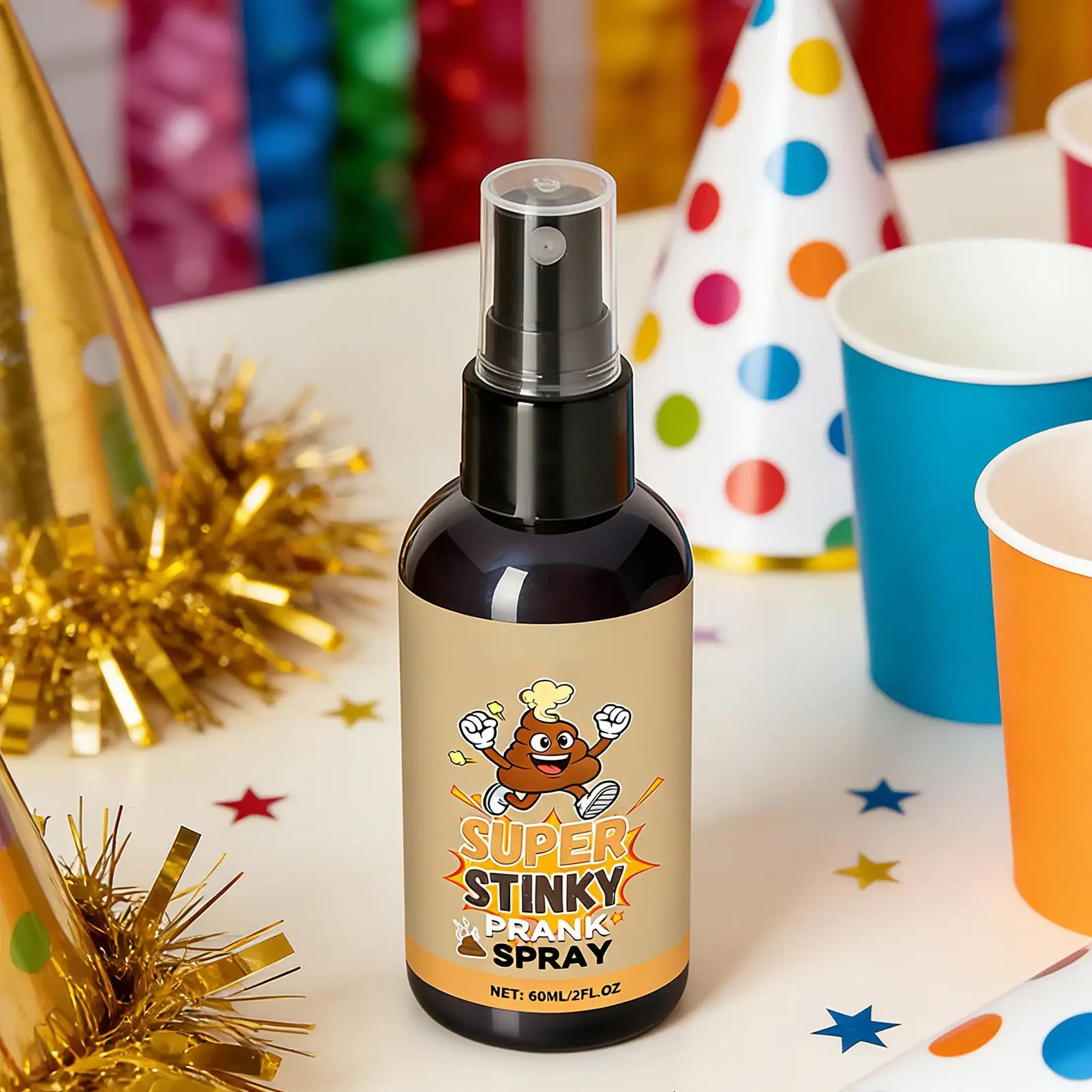 Stink Spray 60ml Liquid Stink Gag Prop Extra Strong Temporary Fart Spray for Kids Boys Girls Adults Party April Fool's Day