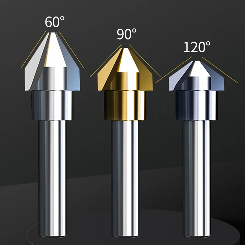 RL M35 Hss 모따기 커터, 90 도 모따기 라우터 비트 디버링 도구, 스테인리스 스틸 목재 120 도 60 도