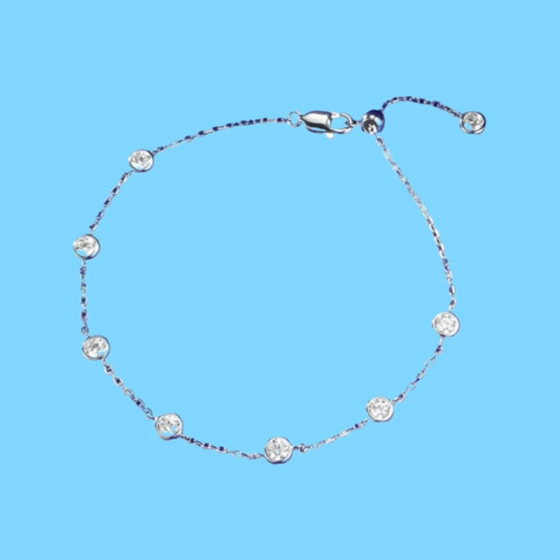 

WeGem Jewelry 2025 Summer New S925 Silver 5A High Carbon Bubble Bracelet Fashion Versatile Gifts for women