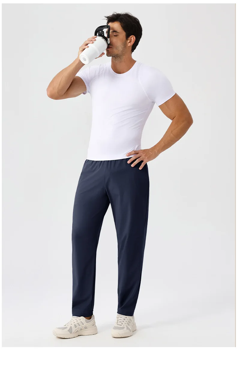 Herren Sport-Freizeit-Jogginghose Schnelltrocknend Atmungsaktiv für Fitness und Laufen Outdoor Dehnbare und Locker Sitzende Trainingshose – Detail 29