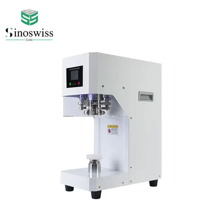 Factory Sale Semi-Automatic Electric Commercial Cans & Bottles Sealing Machine With Paper Compatibility