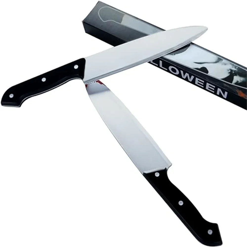Blutiges Messer 30cm Halloween Realistische Plastik-Horrorklinge Kostüm-Party Cosplay Killer-Requisiten Fake-Messer – Detail 5