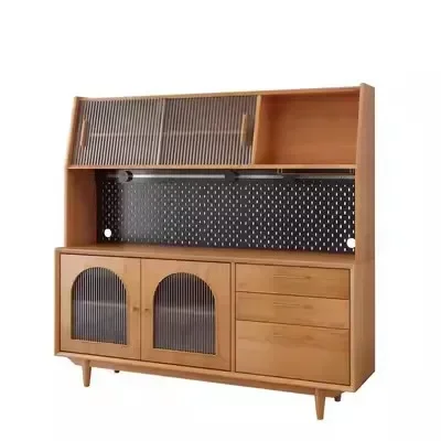 Long - lasting Simple high cabinet, living room, household wine cabinet, integrated wall storage, tea and water cabinet Superior