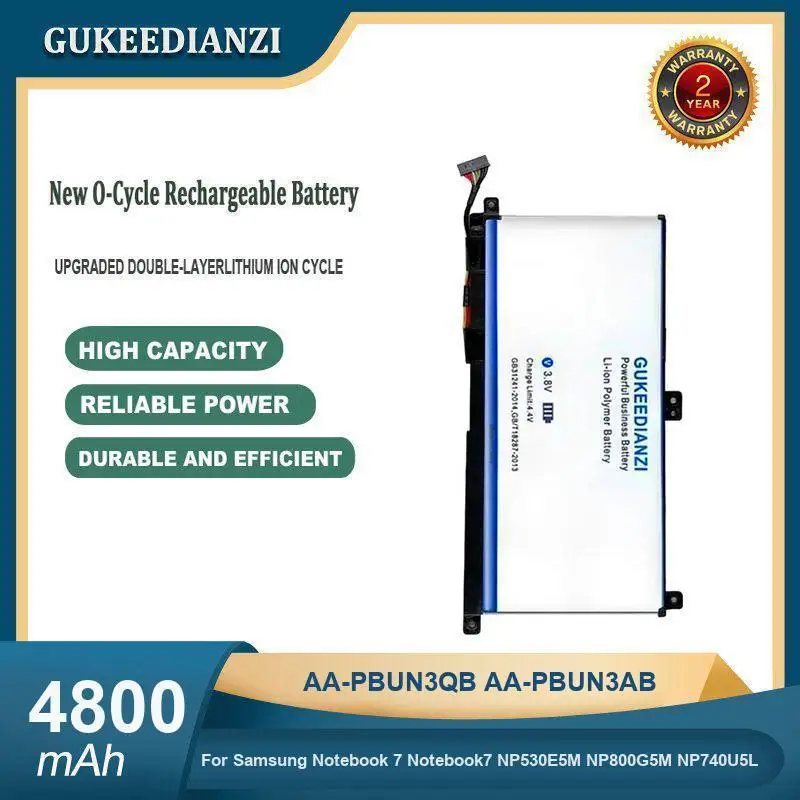 

Battery For Samsung Notebook 7 Notebook7 NP530E5M R580 R540 R519 R525 R518 R519 R520 NP350V5C AA-PBUN3QB AA-PBUN3AB AA-PB9NC6B