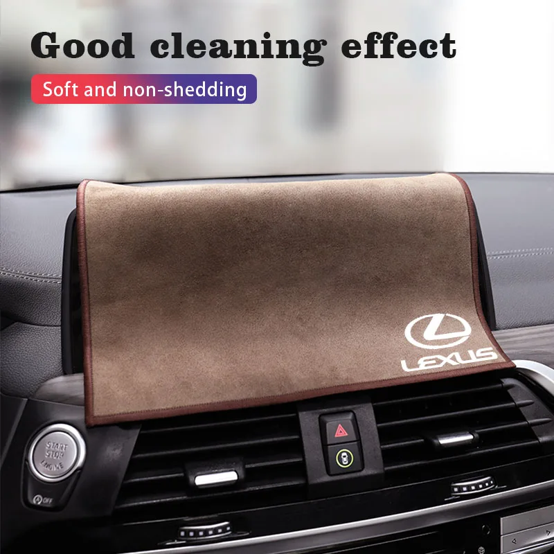 منشفة من الألياف الدقيقة ملحقات العناية بتنظيف السيارة لكزس F SPORT LBX NX RX 350h 450h المكونات في الهجين ES UX 300e GS GX IS LS LX CT