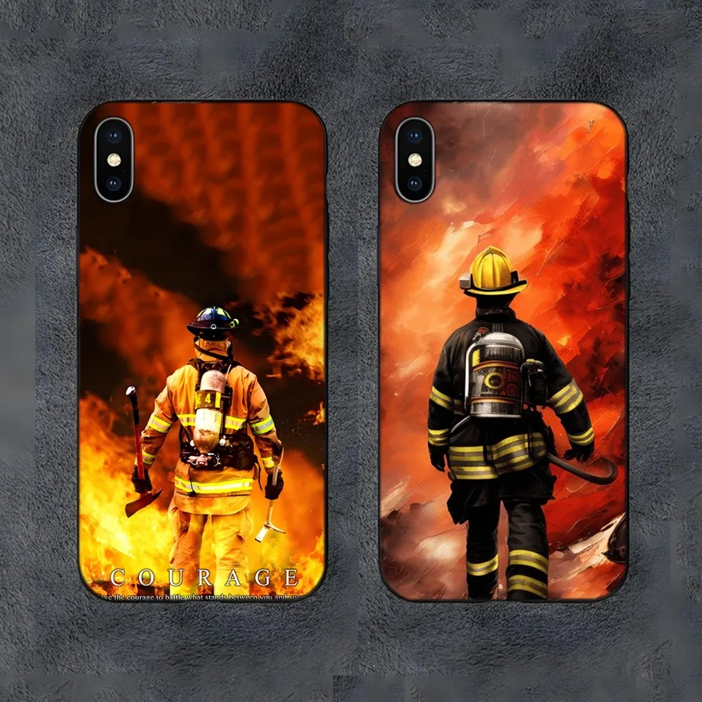 

Firefighter Heroes Fireman Phone Case For Samsung S24,S21,S22,S23,S30,Ultra,S20,S30,Plus,S21 Fe,10,9,5G Silicone Cover