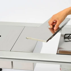 IGT 1/0.5 Unit Storage Box Cover IGT Unit Board Stainless Steel Cover Plate Table Stentop IGT Table Accessories