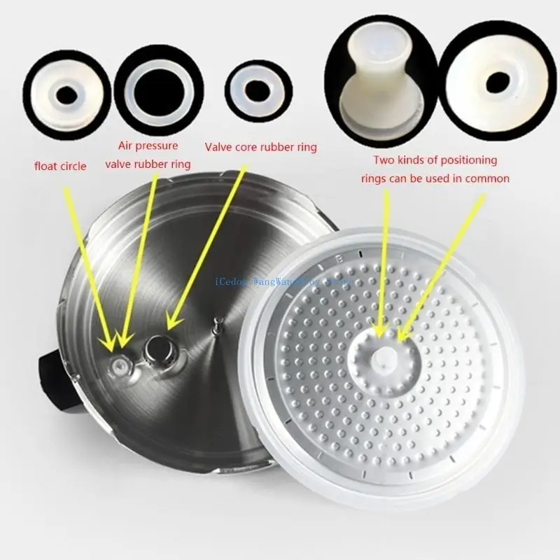 Molf Universal Floa for Valve Seal Ring Set Silicone Gasket Sealer Penggantian Pressure Cooker Float for Valve Seal Rings Saf