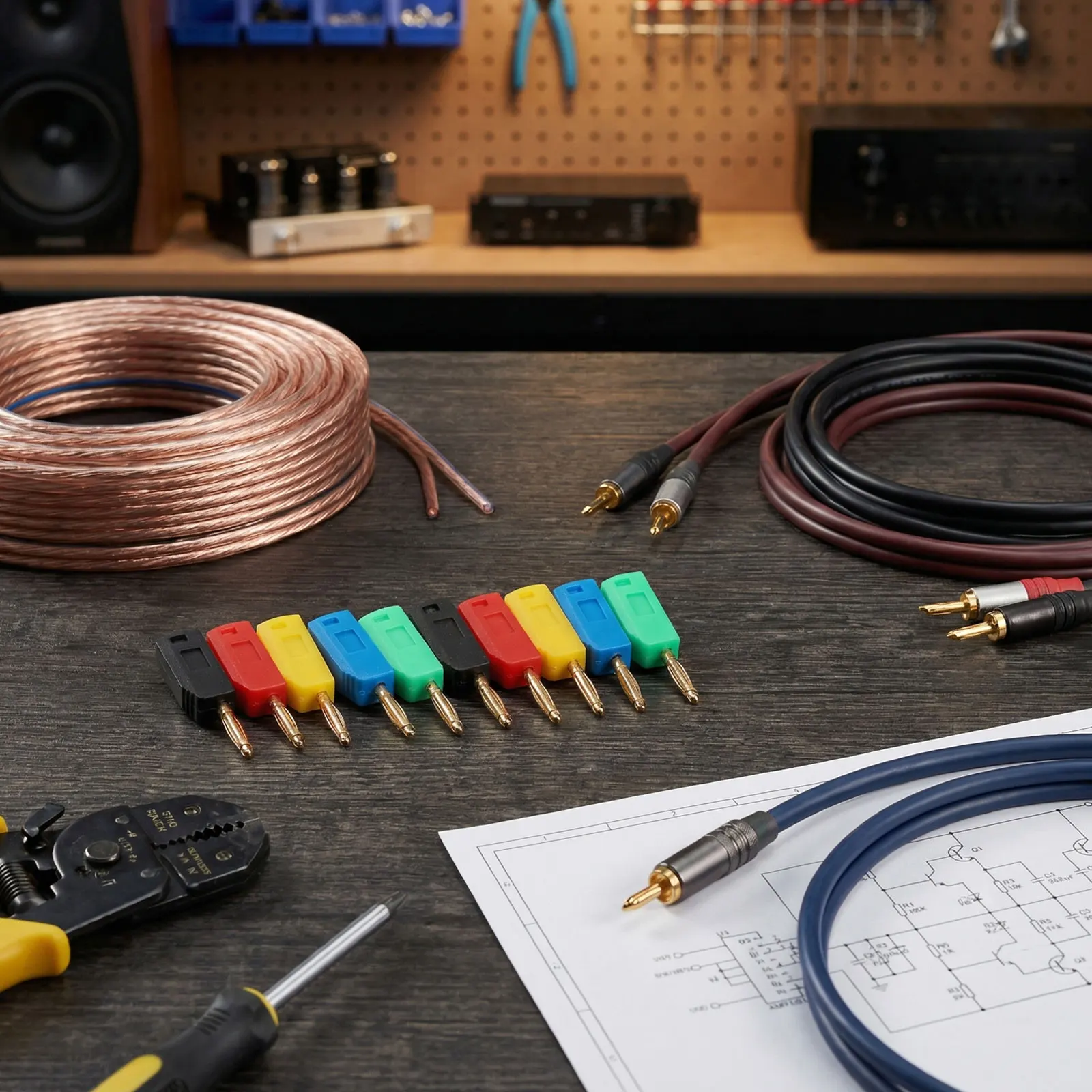Gold Plated 2MM Banana Connectors 10PCS Designed for Repeated Insertion Cycles in Teaching and Research Laboratories