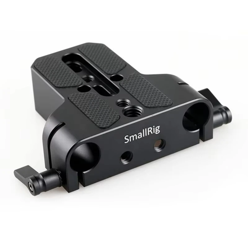 SmallRig Universal 15mm Dual Rod Clamp Base Plate For Sony A7 FS7 Canon C Series GH5 Tripod Camera Video Expansion Bracket 1674