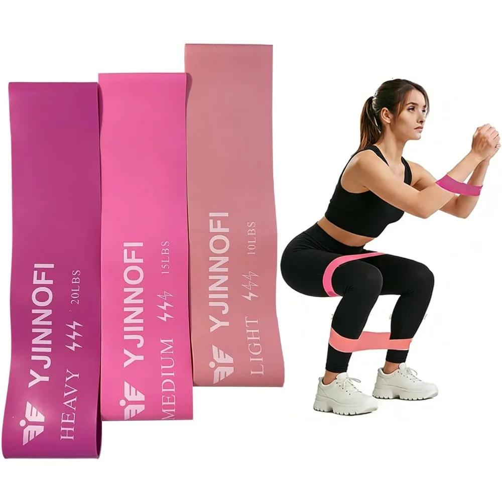 Professional Resistance Bands Set for Home Workouts 3 Pack with Door Anchor Handles Ankle Straps Carry Bag Exercise Bands for Strength Training Muscle Building Yoga Pilates Stretching Physical Therapy Fitness Equipment