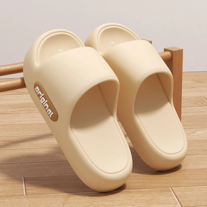 Dicke Plateau-EVA-Slipper für Damen 2026 Frühling Sommer Rutschfeste Strand-Flip-Flops Damen Komfort Weiche Sohle Indoor Cloud-Slipper – Detail 16