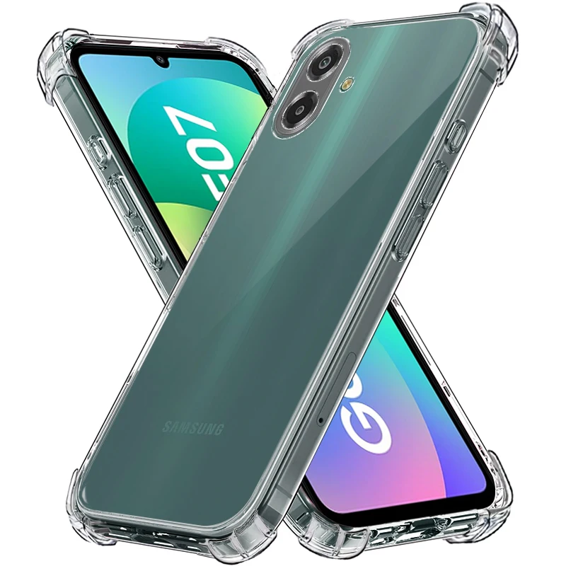 حافظة لهاتف سامسونج جالاكسي F07 F56 F55 F54 F36 F23 F16 F15 F41 F14 F06 F05 F04 X Cover7 Pro 5G أغطية خلفية شفافة