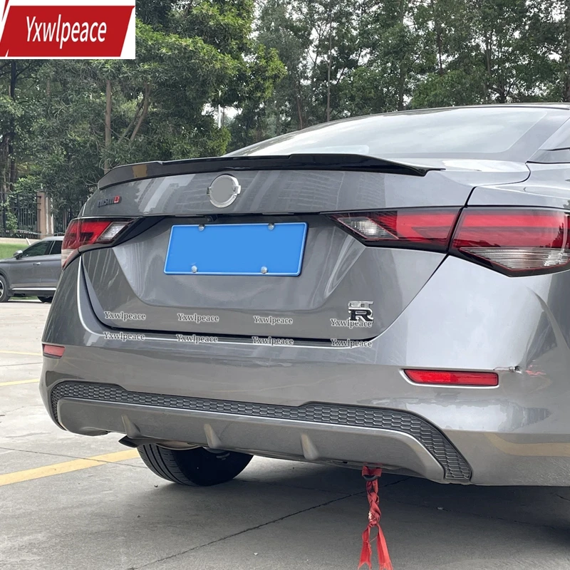 

For Nissan Sentra Sylphy 2020 2021 2022 2023 Spoiler ABS Material Primer Color Rear Trunk Lip Spoiler Car Accessories