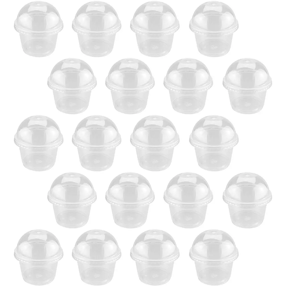 

50 Pcs Disposable Pudding Cups Dessert Containers Transparent Ice Cream Bowls Yogurt Treat Cups for Parties Catering