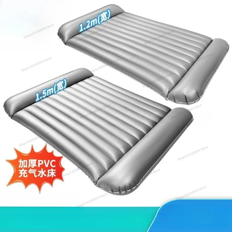 For PVC Double Pillow 150x200cm Inflatable Water Mattress Massage Water Injection Bed Double Air Mattress Inflatable Bed
