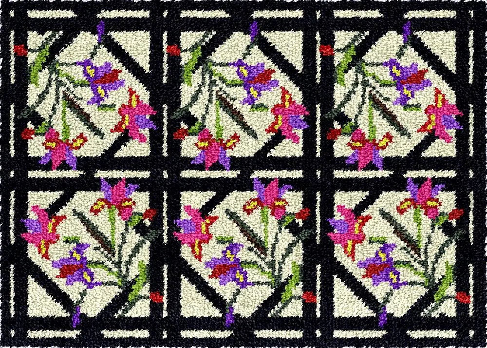 Latch hook rug kits Flowers Carpet embroidery do it yourself crafts Tapestry embroidery set plastic canvas clearance knooppakket