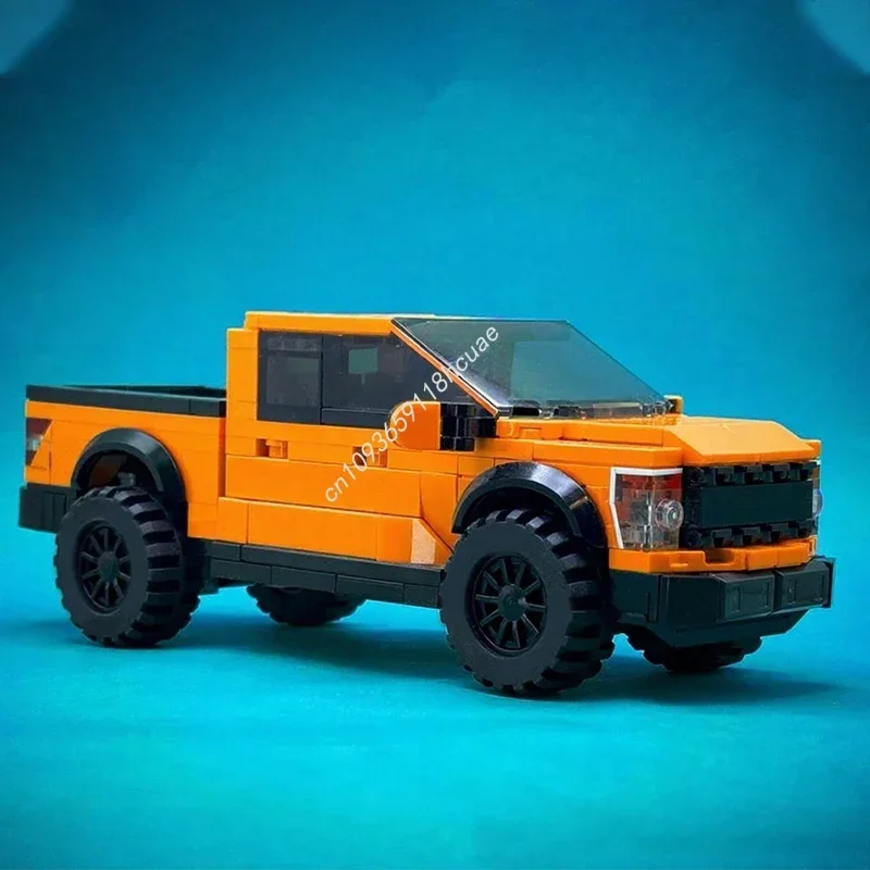 285pcs MOC Built Tough F-150 Raptor City Champion Building Blocks Christmas Holiday Themed Limited Edition Educational Gift