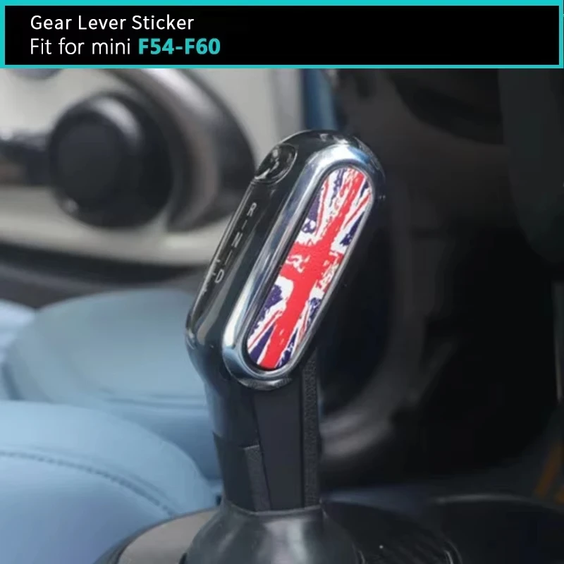 2pcs/set Modified Decorative Patch Gear Lever Head Sticker Car Interior Sticker For Mini Cooper F55 F56 F60 F54 Car Sticker