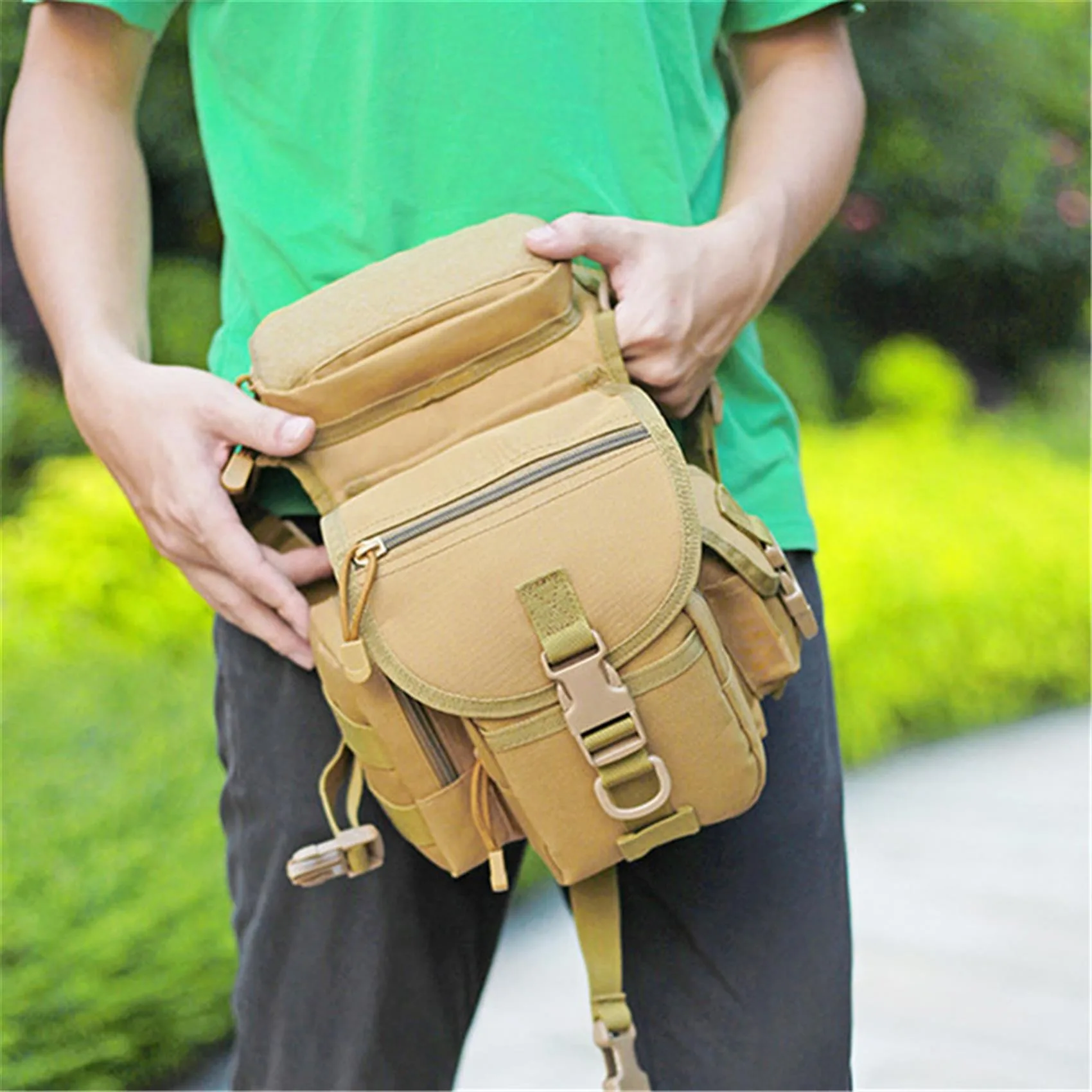 Tactical Leg Bag Outdoor Mobile Waist Bag Multifunctional Waist Leg Bag Tactical Leg Bag Sports Cycling Waist Bag Fishing Bag