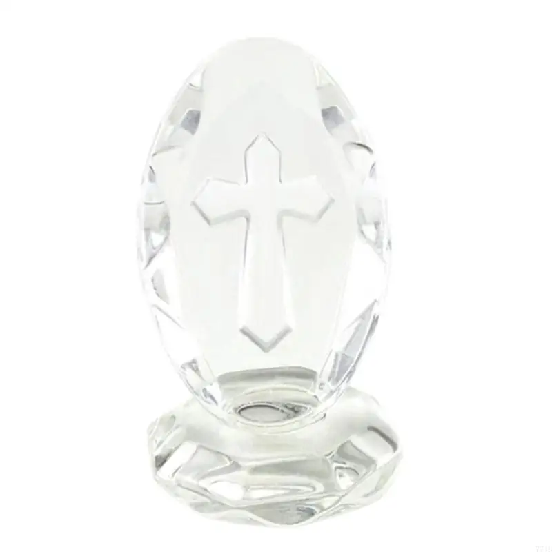 77JB Crystal Chữ thập đứng truyền thống trên cơ sở Tabletop Tabletop Figurine