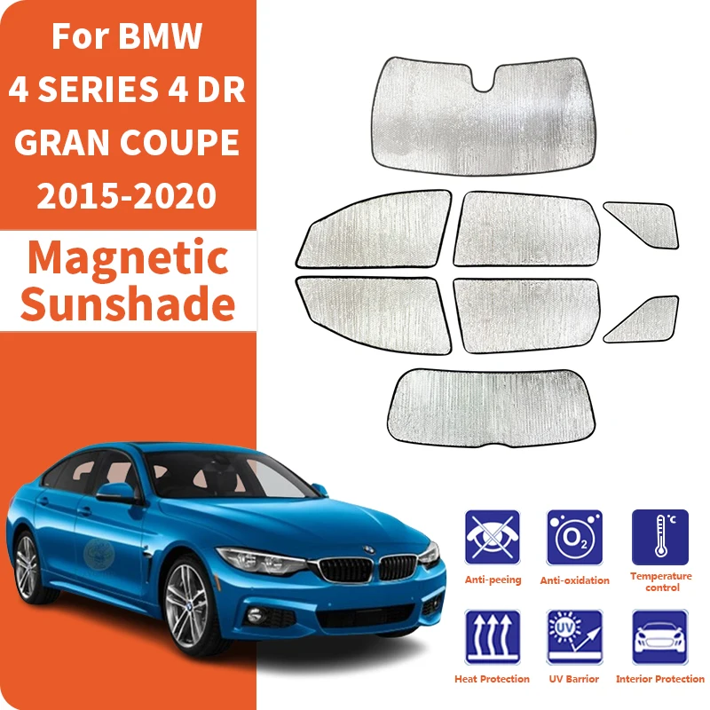 Custom Car Window Sunshade Anti-UV Car Sun Window Visors Sunshade Covers Accessories For BMW 4 SERIES F36 4 GRAN COUPE 2015-2020