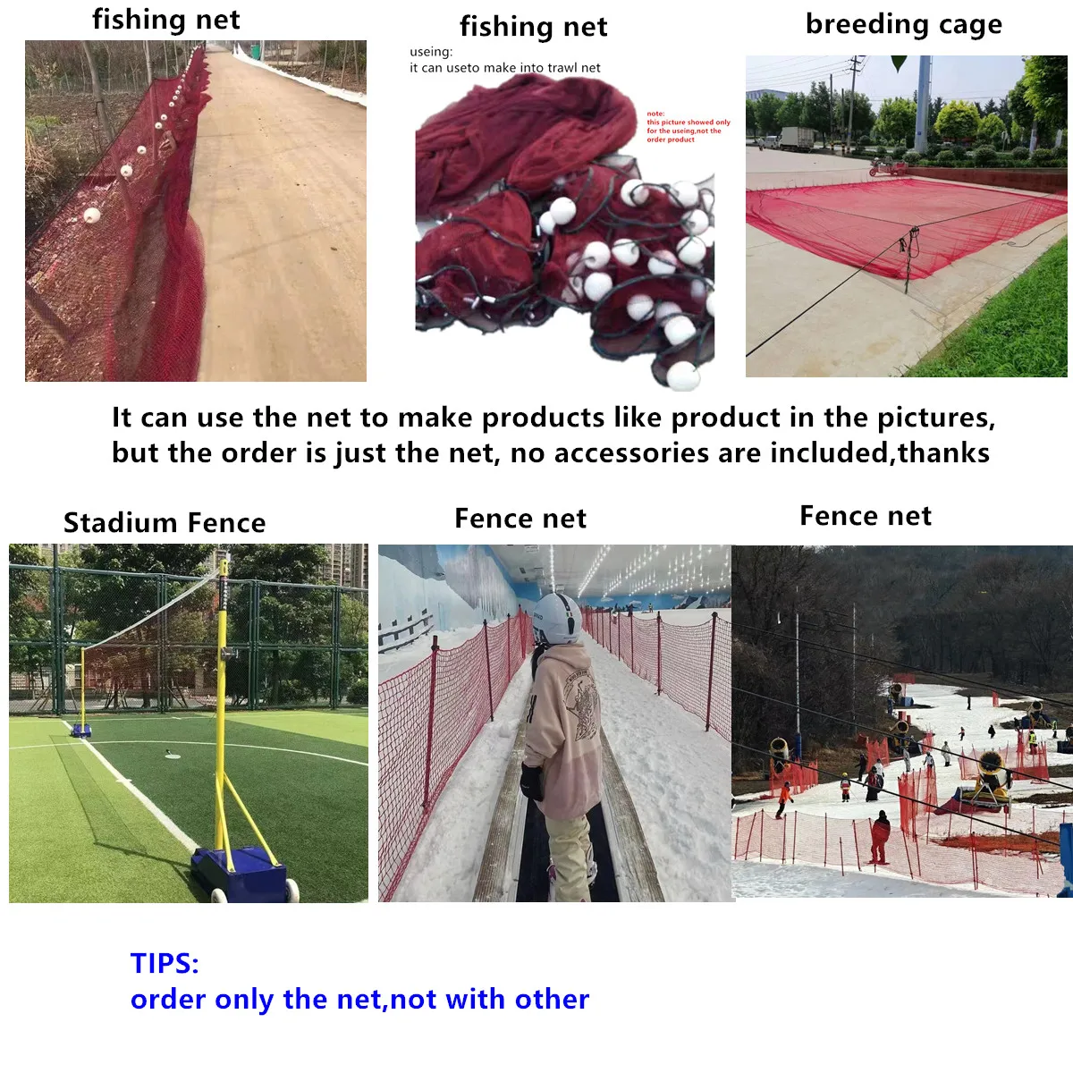 Semi-finished Fish Net Trawl Net Accessories Barrage Net Tool Breeding Network Home Fences Icrop Solation Network Fishing Gear
