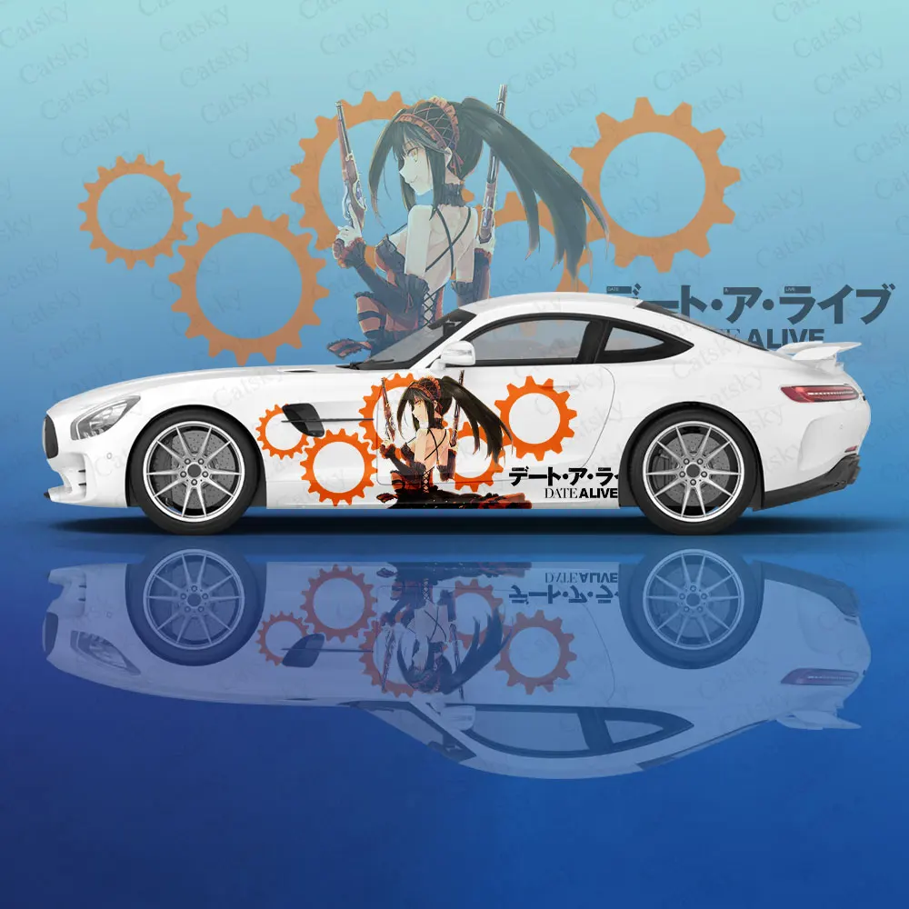 Date A Live anime Car stickers ita car tuning racing vinyl decal wrap side graphics car door sticker side decal sticker