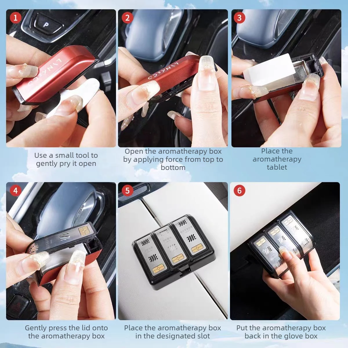 For Lynk&Co 900 Original Factory Air Freshener System Capsule Fragrance Replacement Cartridge Fragrance Car Accessories