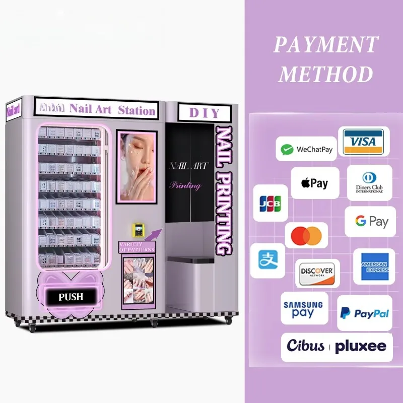 Custom Digital DIY Photo Nail Art Printer Vending Machine Portable Nail Art Stamping Smart Nail Art Printing Vending Machine