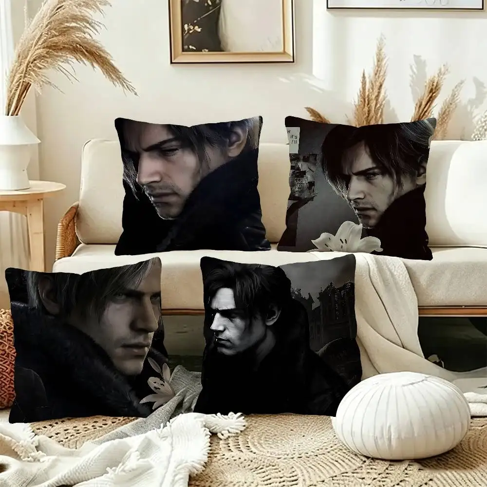 Leon Kennedy Tinplate Pillow Gifts Home Office Furnishings Bedroom Sofa Car Cushion Cover case 45x45cm