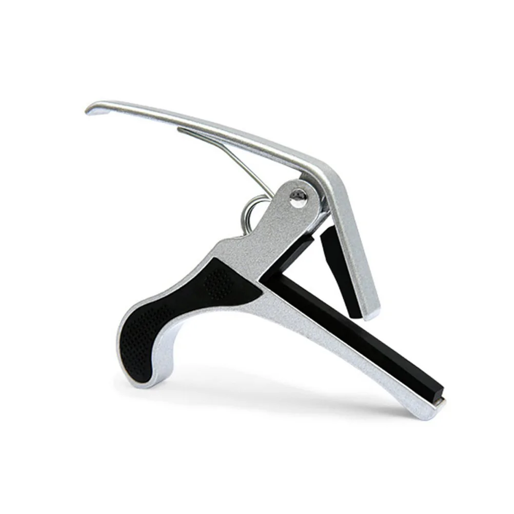 

Metal Guitar Capo Silver Zinc Alloy 10x6x3cm for Acoustic Electric Guitar Pitch Changer Quick Tuning Tool Trigger Design