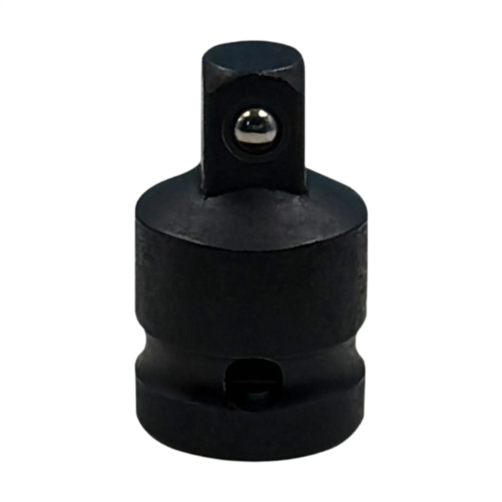 Locking Impact Socket Adapter Chamfered Ends Spherical Groove Strong Hold for Construction Tasks