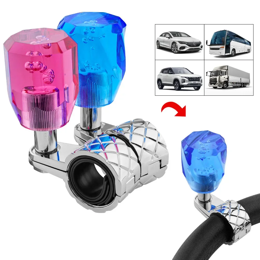 Universal Car Steering Wheel Power Spinner Ball ABS Rotating Auxiliary Knob Steering Control Handle Automotive Mod Parts