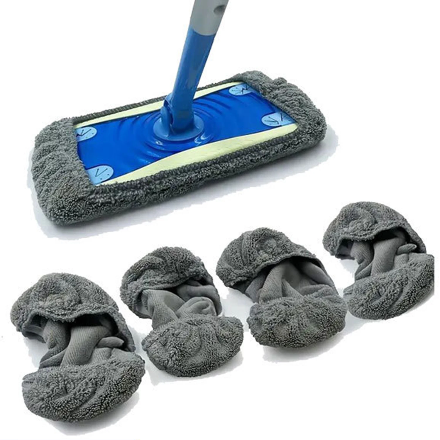 

Thicken Useful Things for Home Elasticity Dishcloth With Flat Mop Cloth Scouring Pad Coral Fleece Cleaning Supplies Microfiber