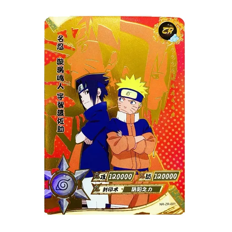 Genuine Card Game Naruto ZR Card Hyūga Hinata Hatake Kakashi Uchiha Sasuke Uzumaki Naruto Temari Collection Card【Updated To 36】