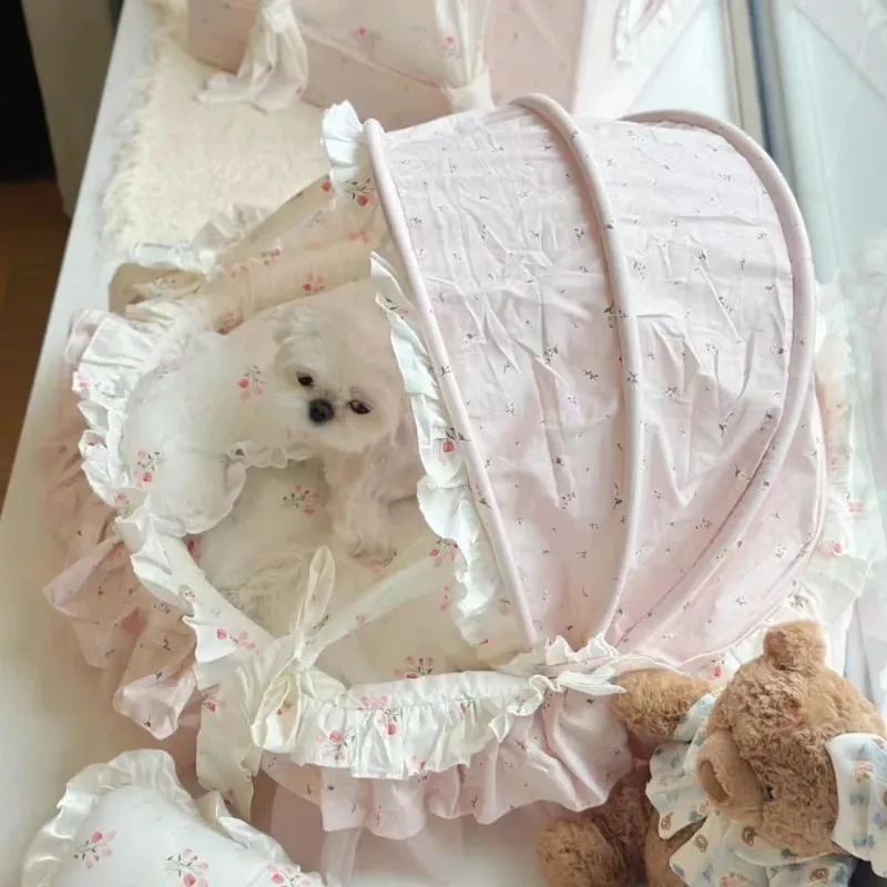 Universe Grocery Store New Ins Wind Pet Nest Pet Bed Dog   Princess Bed Cat Nest Four Seasons Universal Pet Cradle