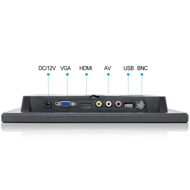 10.1 Inch Plastic Housing Desktop Thin Film Transistor LCD Monitor 1366*768 10 Inch Indoor LED Display