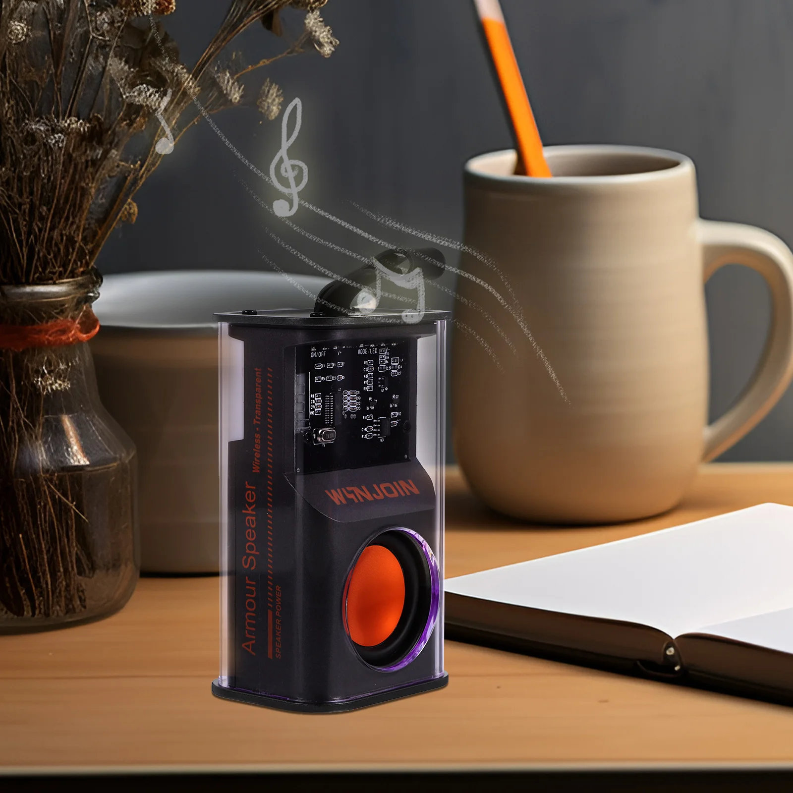 

Portable Wireless Speaker LED Night Lamp Bass Stereo Travel Music Player Outdoor Speakers with Colorful Lights