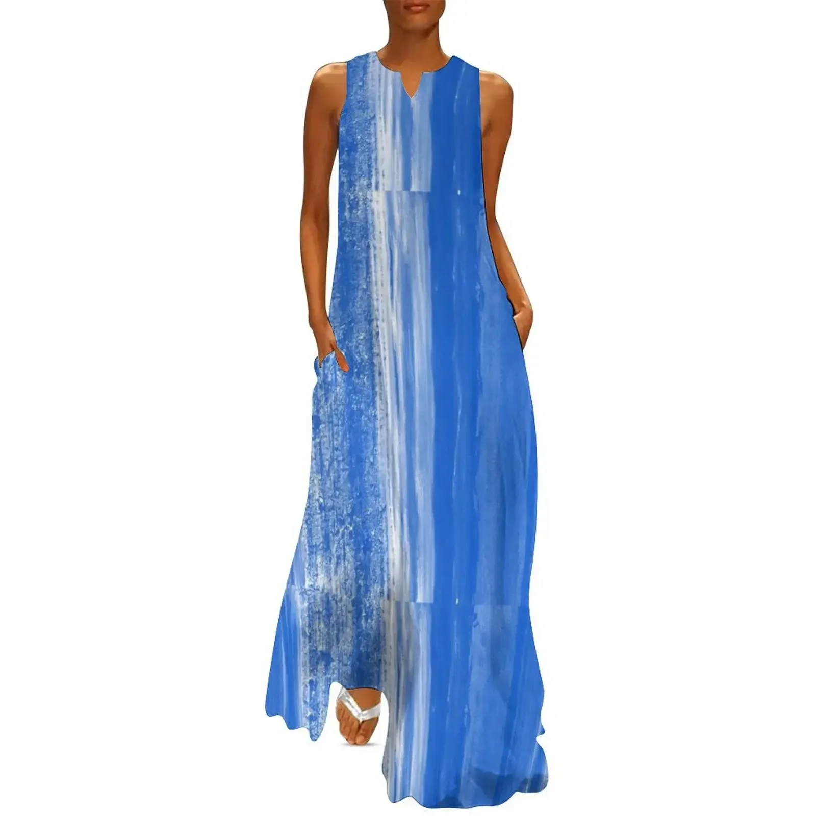 

So Many Blue Brushes Long Dress purple dress summer dress women 2025 cocktail dresses Women's dresses