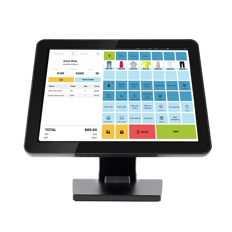 

10 Points Capacitive 15" 12 Inch Touch Screen LCD Monitor For Cash Register Restaurant