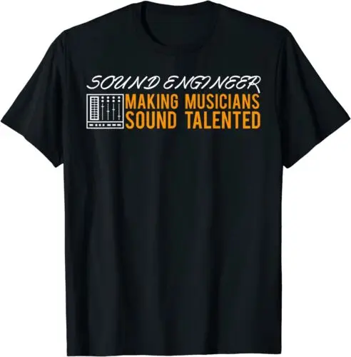 Funny Audio Engineer Sound Technician Design Great Tee T-Shirt S-5XL