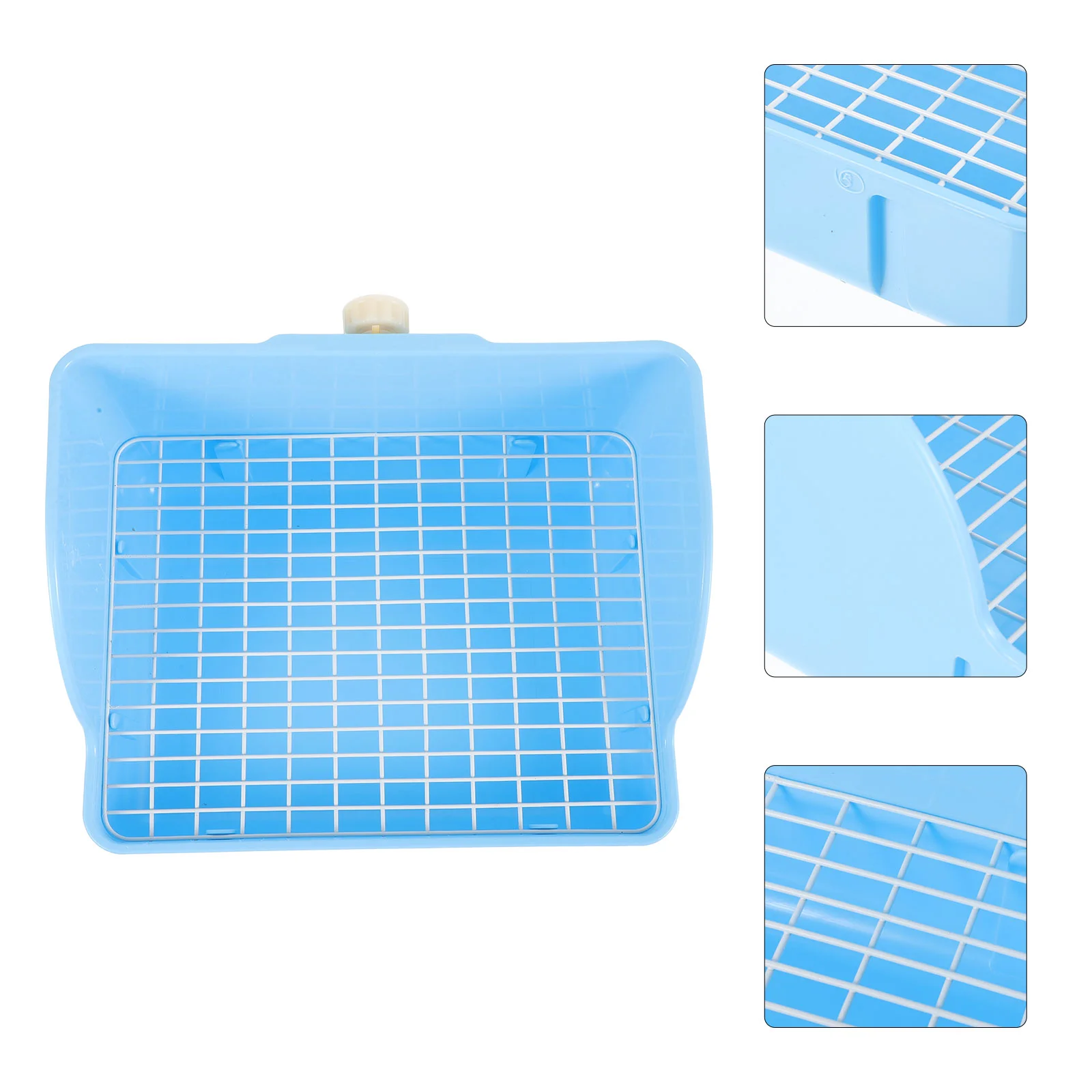 

Bins Pet Toilet Pan for Animal Hamster Potty Household Small Sky-blue Cat Training Rat Litter