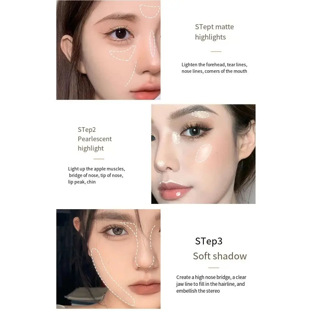 Dark Circles Concealer Face Contour Stick Full Coverage Color Corrector Highlight Concealer Pen Base Double Head