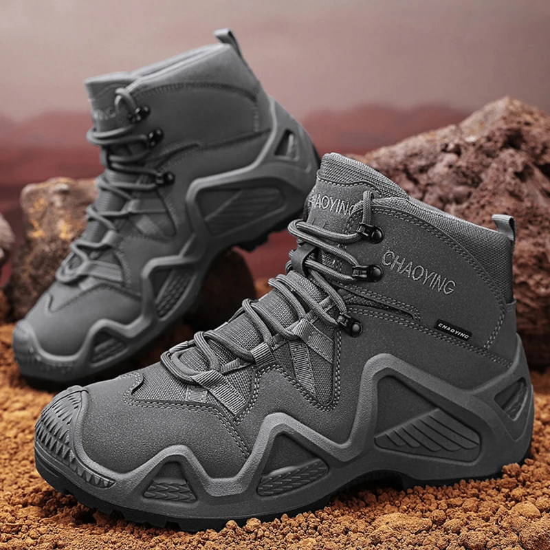 

2025 New Desert Boots Men Outdoor Sports Shoes anti slip travel Hiking shoes Durable Tactical boots Ankle Shoes Combat Boots