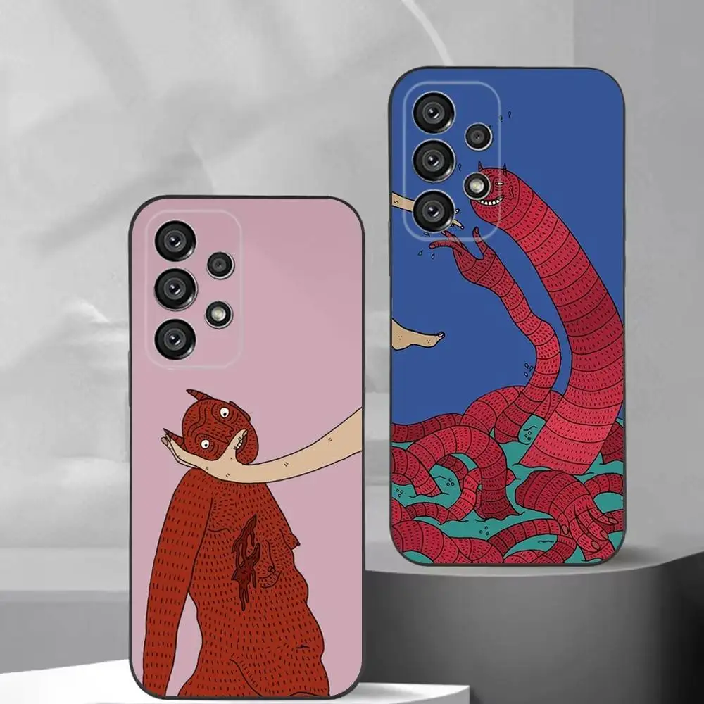 

Polly Nor Art Phone Case For Samsung S25,S24,S21,S22,S23,S30,Ultra,S20,Plus,Fe,Lite,Note,10,9,5G Black Cover